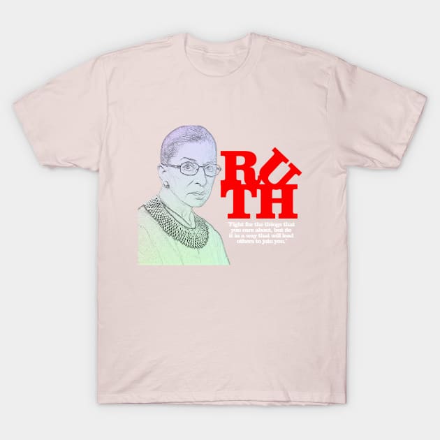 RBG Fight LOVE T-Shirt by NYCMikeWP